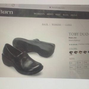 Born Women's Toby Duo Clogs Black, Sz8